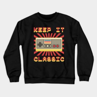 Keep It Classic - Retro Videogame Love Crewneck Sweatshirt